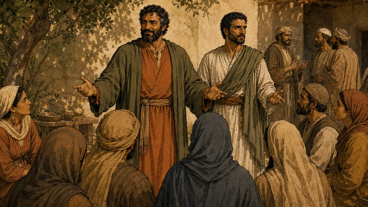 Paul and Barnabas continue teaching among believers in Antioch.