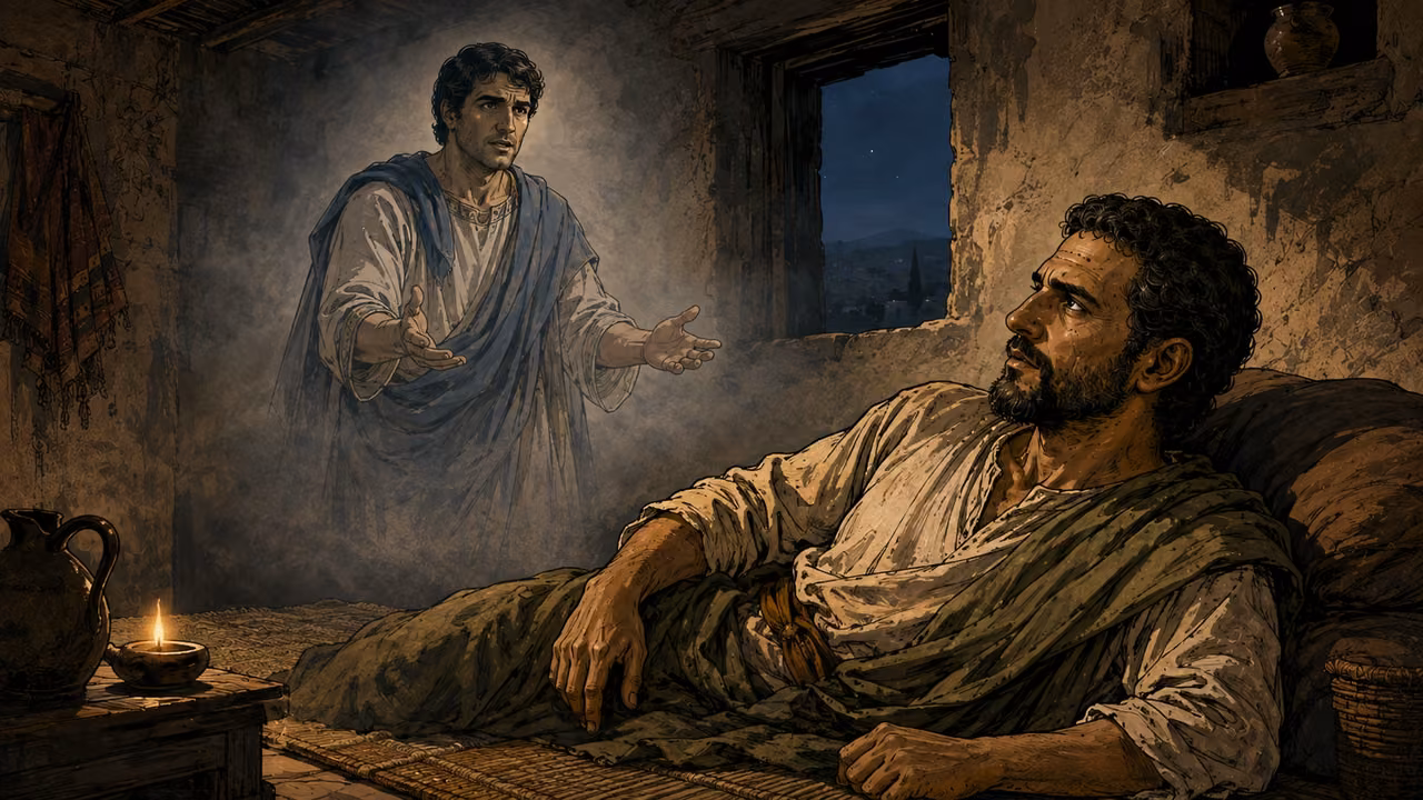 Paul sees a Macedonian man appealing for help in a night vision.