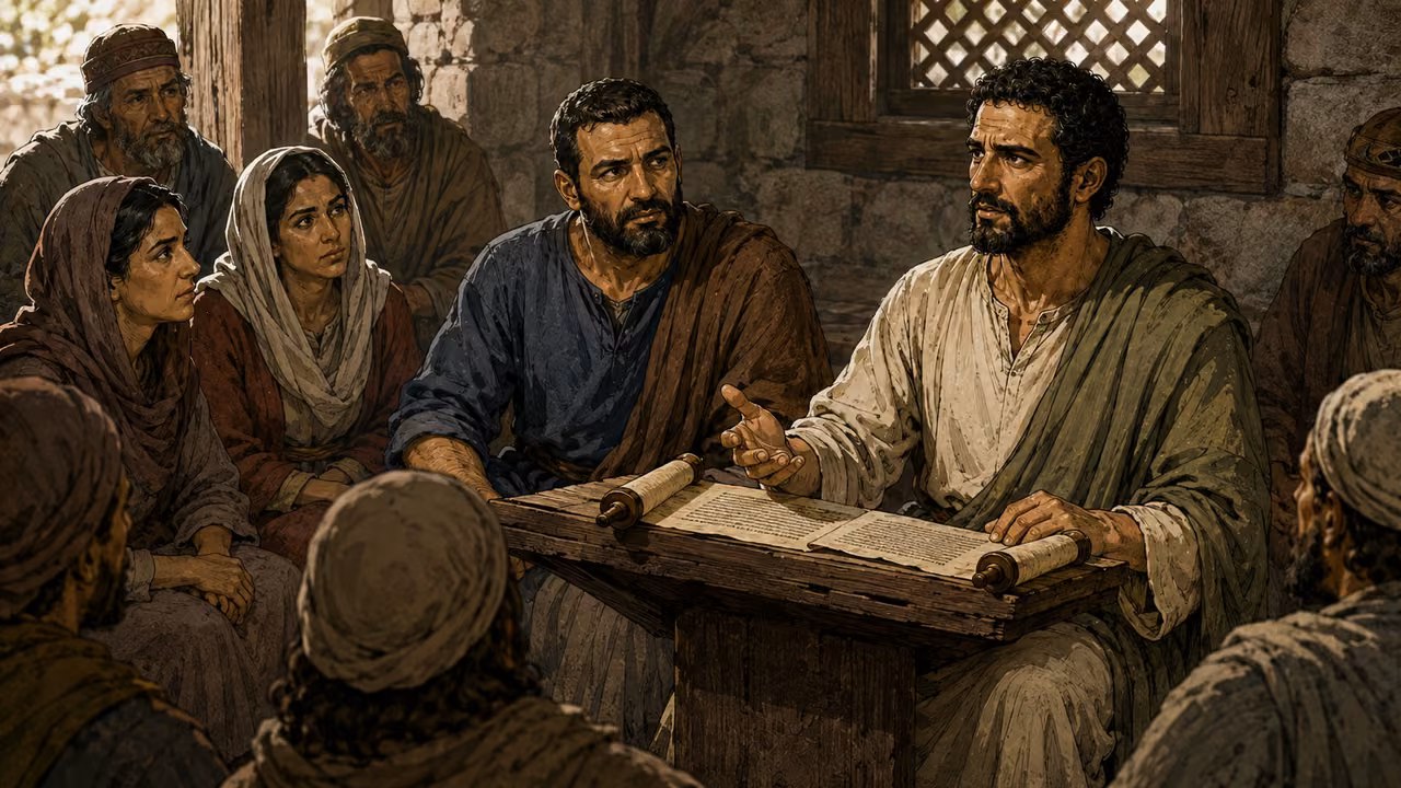 Paul reasons from the Scriptures in Thessalonica, and some join him and Silas.