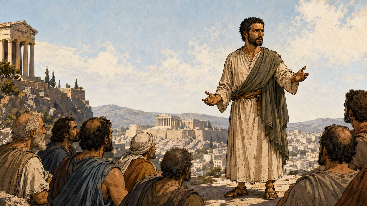 Paul proclaims the God who made the world and gives life to all.