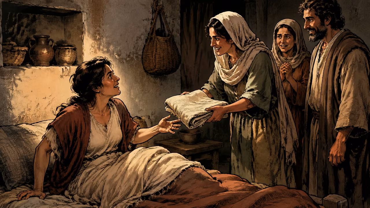 Cloths carried from Paul are brought to the sick, who are healed.