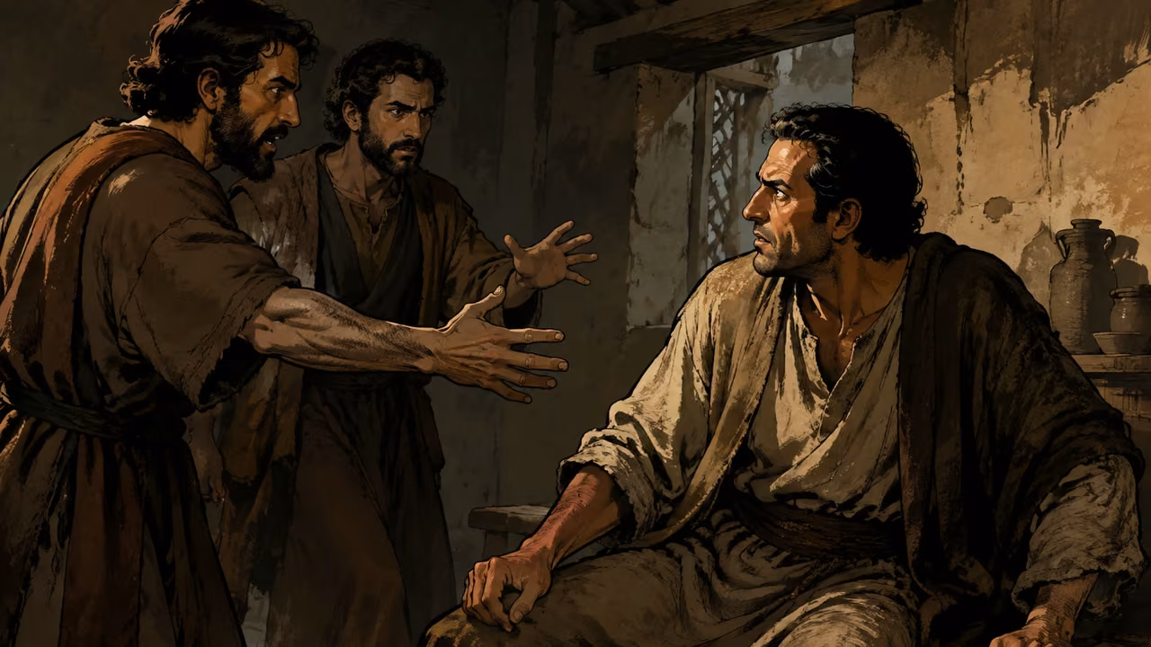 Itinerant exorcists invoke the name of Jesus, and the evil spirit challenges them.