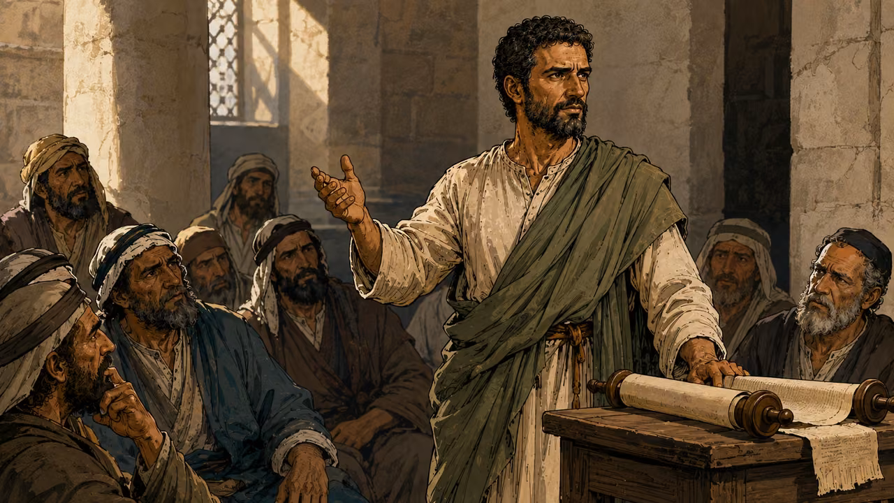 Paul reasons about the kingdom of God in the synagogue.