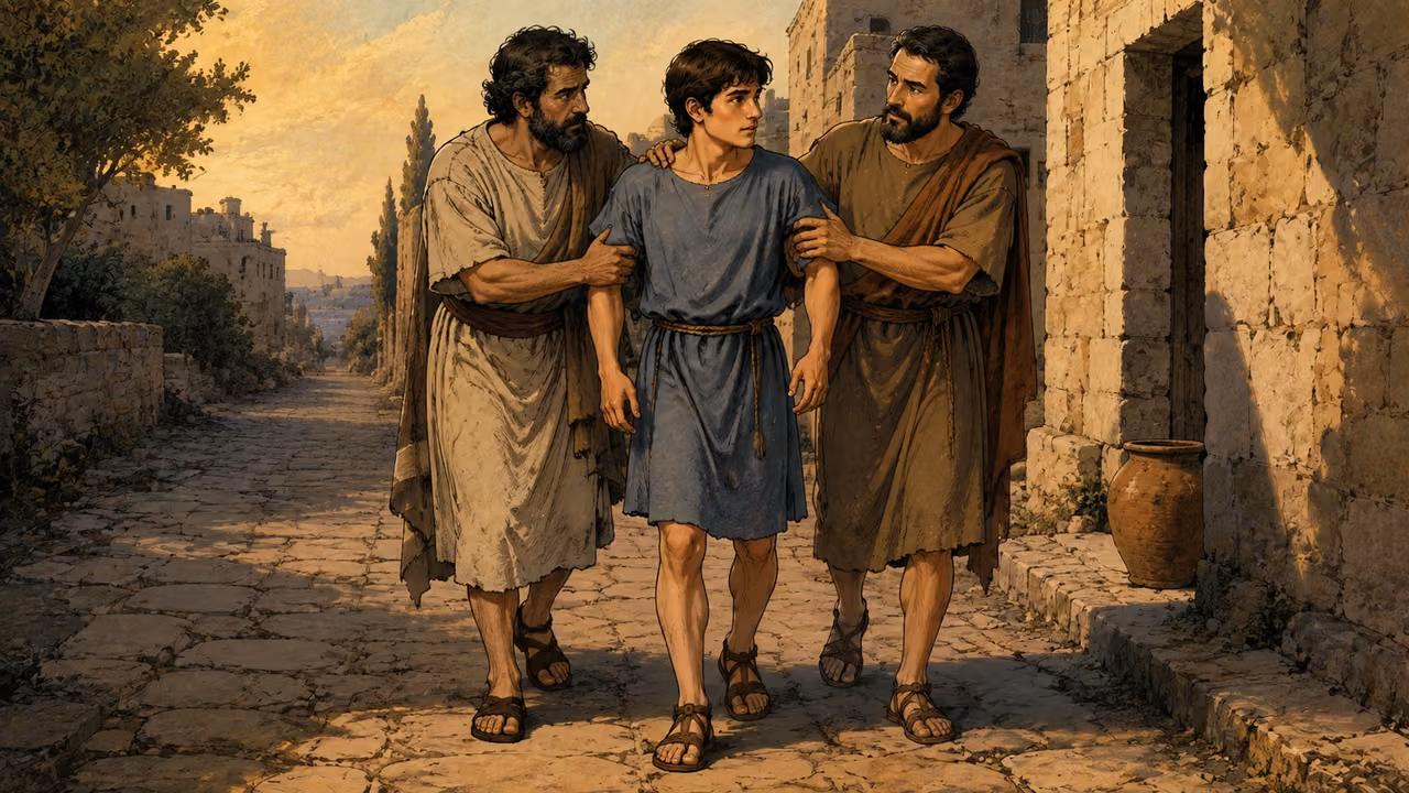 Eutychus is taken home alive, bringing great comfort.