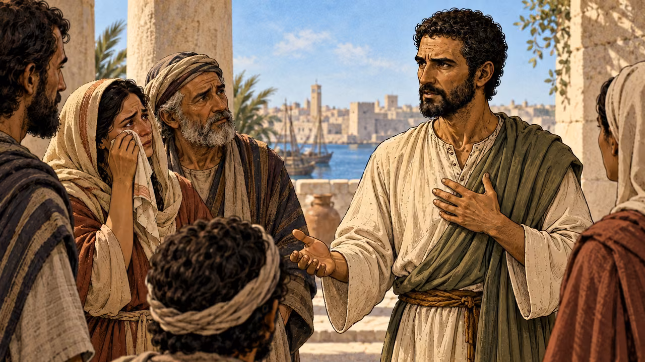 Paul remains ready to go to Jerusalem despite his companions’ tears.