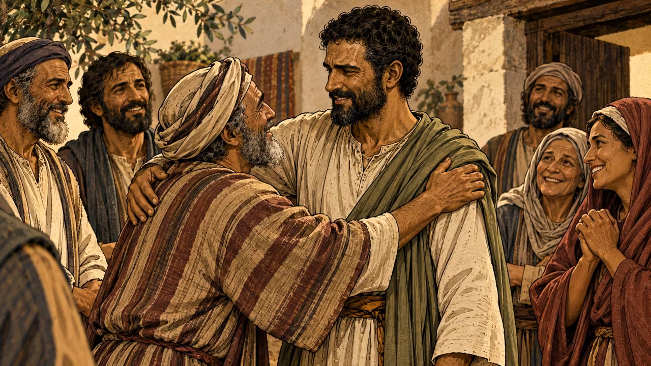 The Jerusalem believers welcome Paul and his companions gladly.