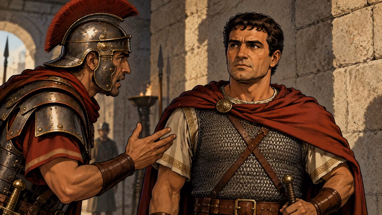 The centurion warns the commander that Paul is a Roman citizen.
