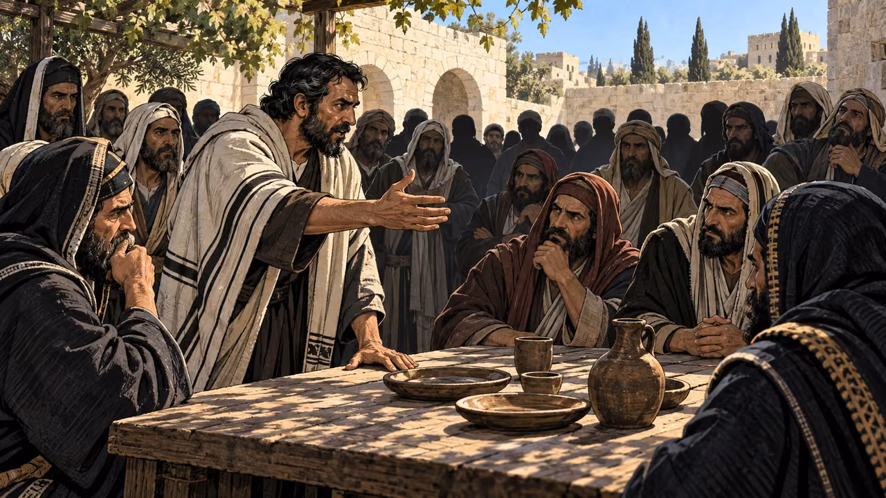 Conspirators pledge not to eat or drink until they kill Paul.