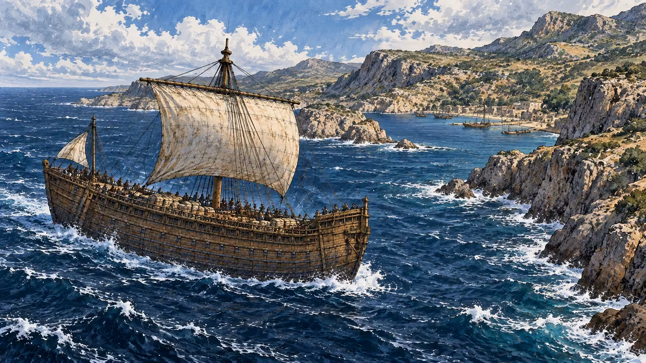 The ship makes slow progress along Crete to Fair Havens.