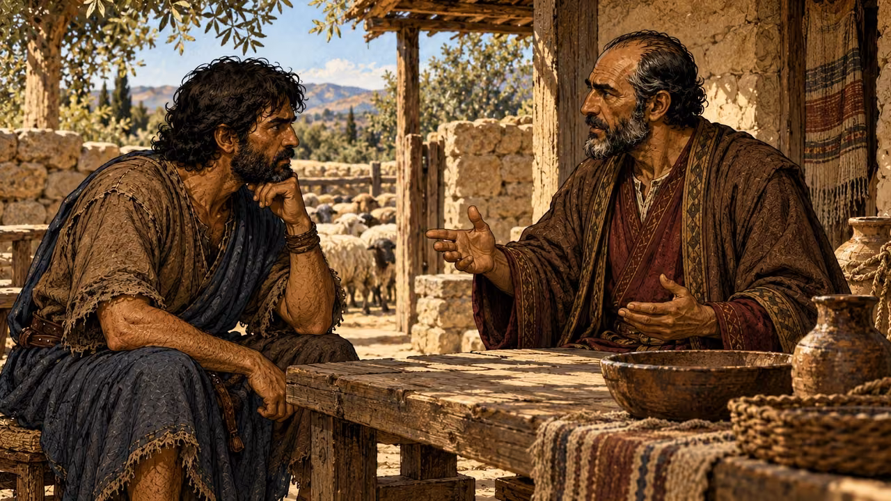 Laban asks Jacob what wages he should receive for his work.
