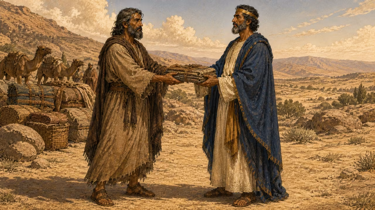A tenth of everything: Abraham and Melchizedek in the wilderness landscape.
