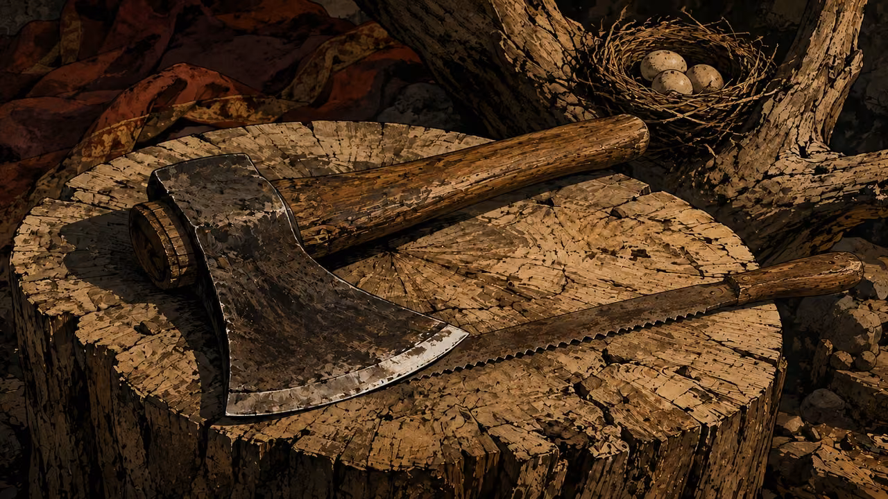 Can the axe boast?. PROPHETIC METAPHOR | The king boasts of taking nations as easily as eggs from a nest. The question about an axe exposes the arrogance of an instrument that claims its wielder’s power.