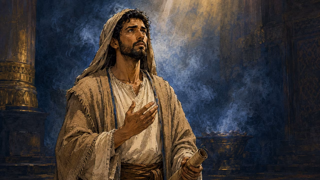 Here am I. Send me.. RESPONSE | The voice asks whom to send. Isaiah offers himself. His calling begins with forgiveness and a willing response.