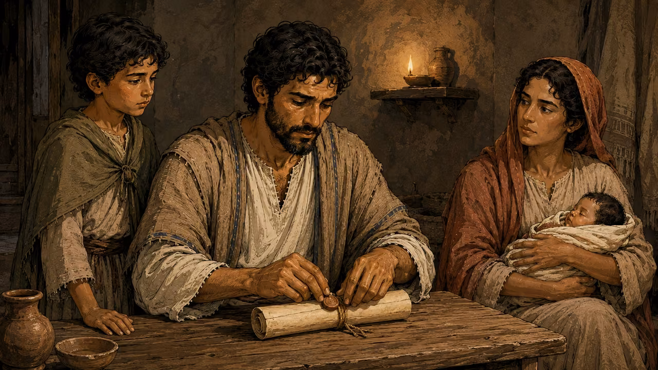 Bind up the testimony. NARRATIVE AND DECLARATION | Isaiah speaks of binding the testimony, waiting for Yahweh, and the children given to him as signs. The household composition is illustrative staging for these words.