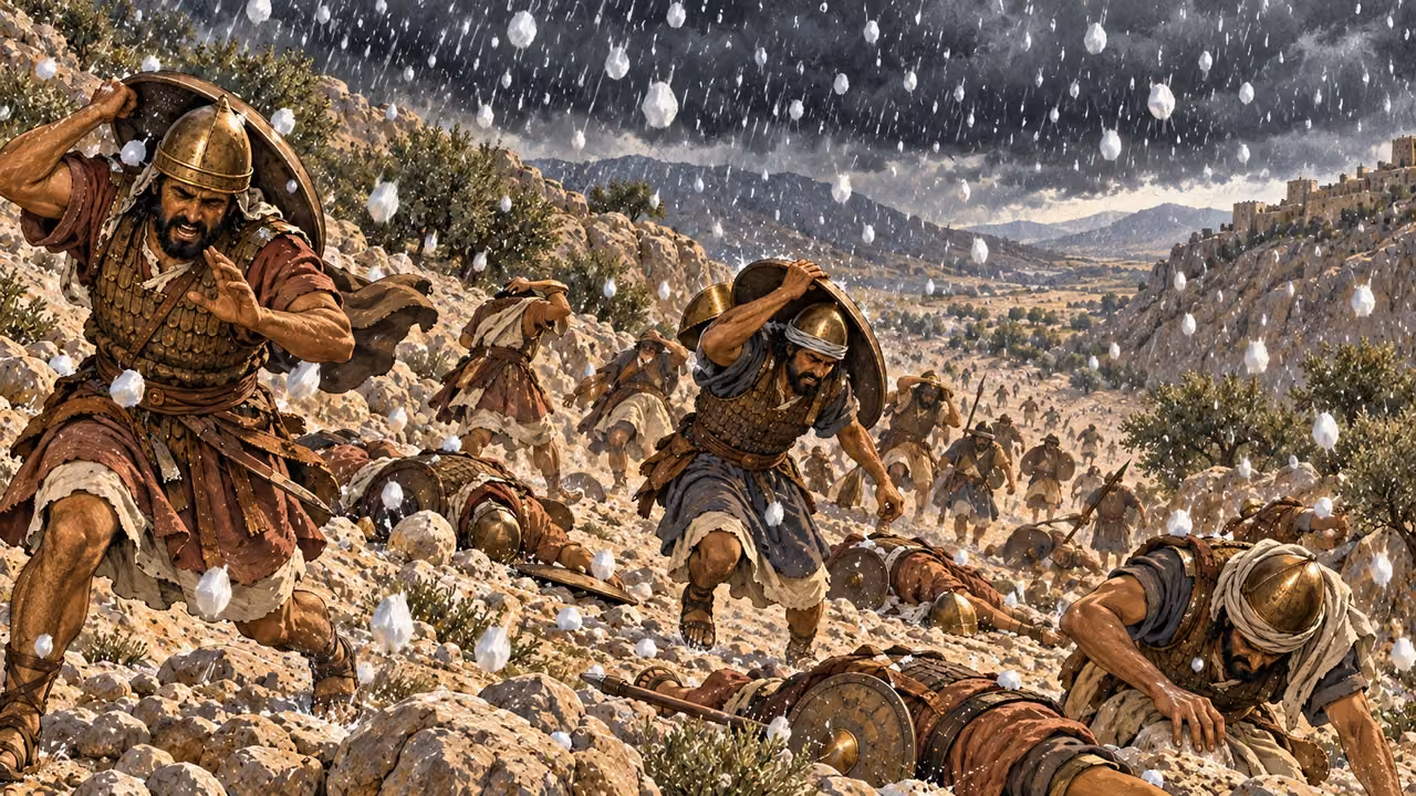 Hail on the descent