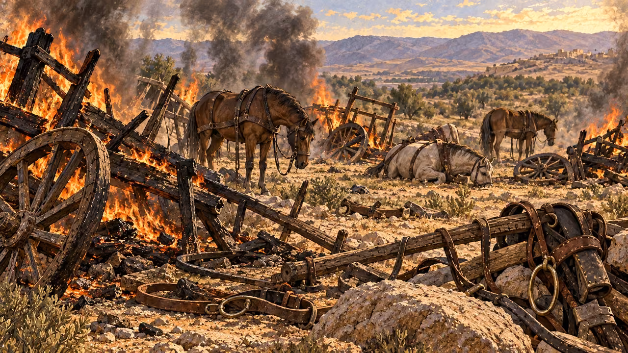 Chariots burned
