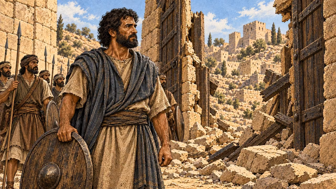Othniel takes Debir