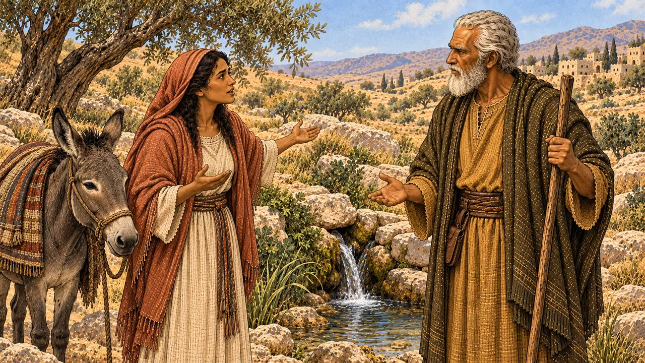 Achsah asks for springs