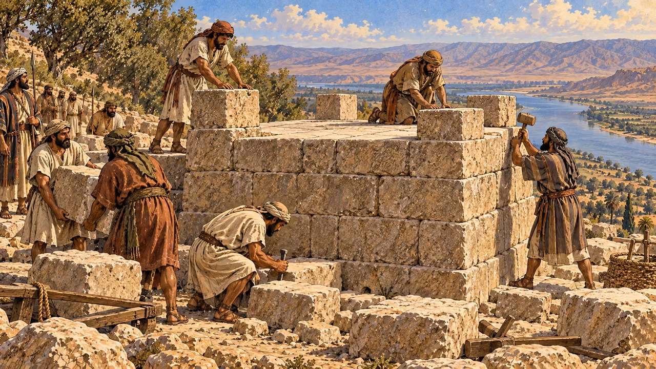 A great altar by the Jordan