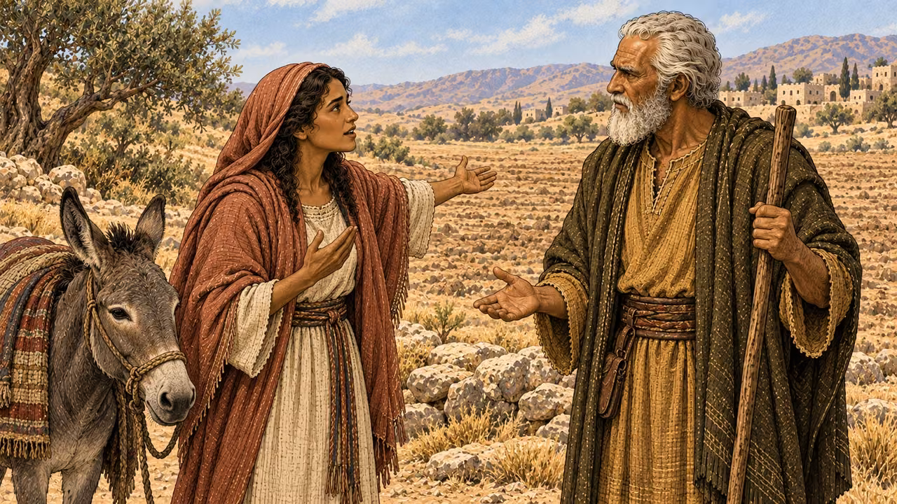 Achsah asks Caleb for springs.