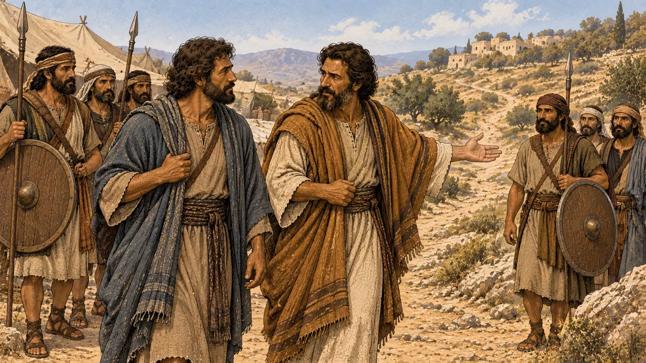Representatives of Judah and Simeon agree to go together.