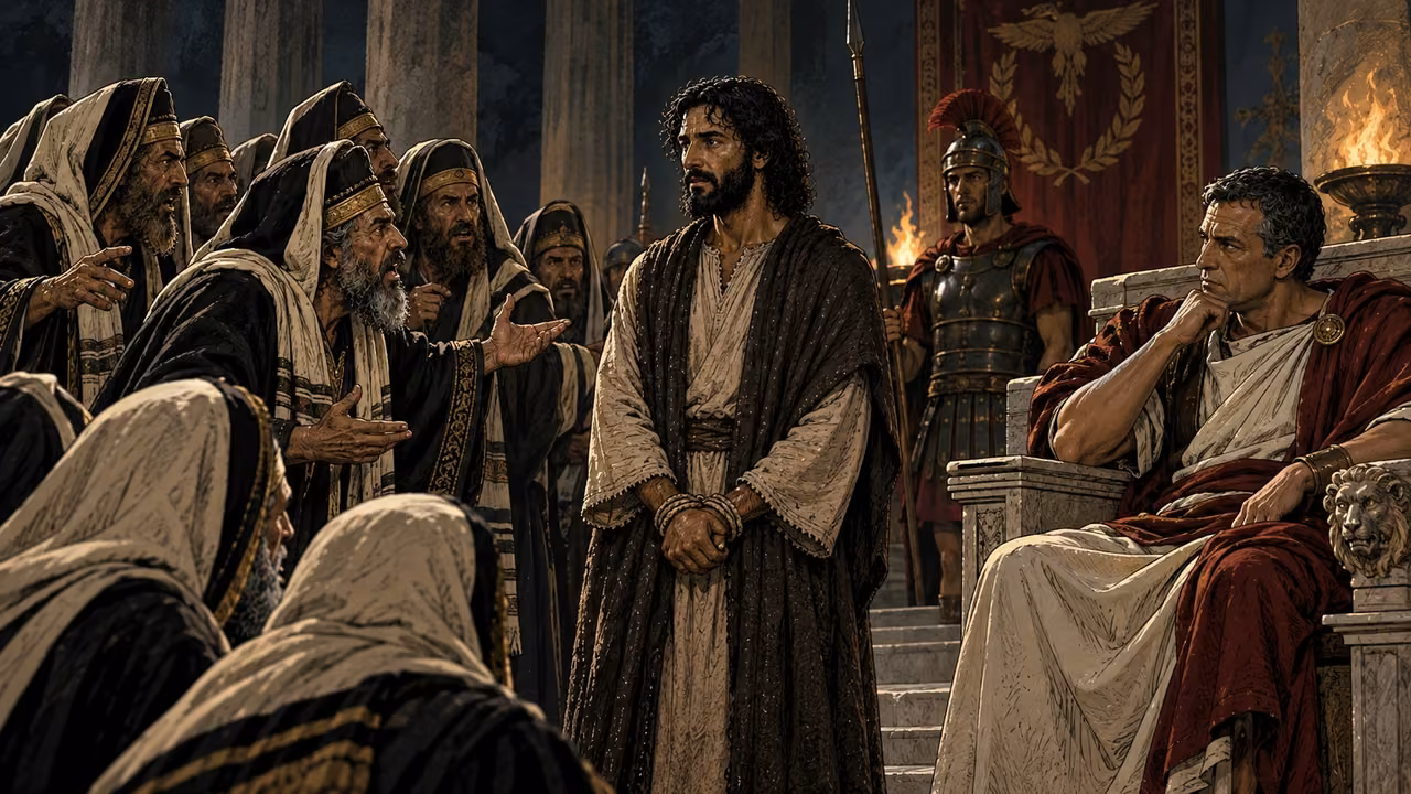The Priests Bring Accusations.