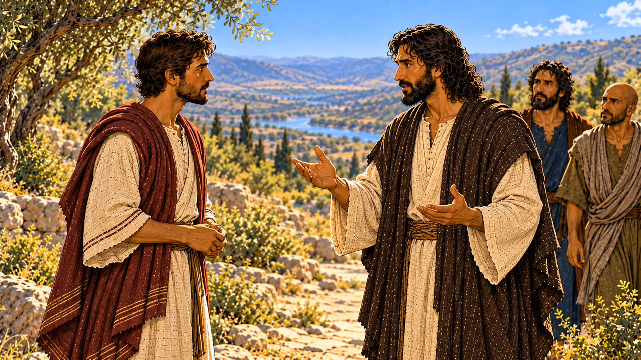 Jesus answers the young man and tells him to keep the commandments.