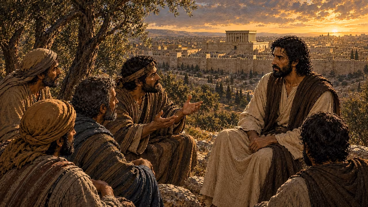 The Disciples Ask Privately.