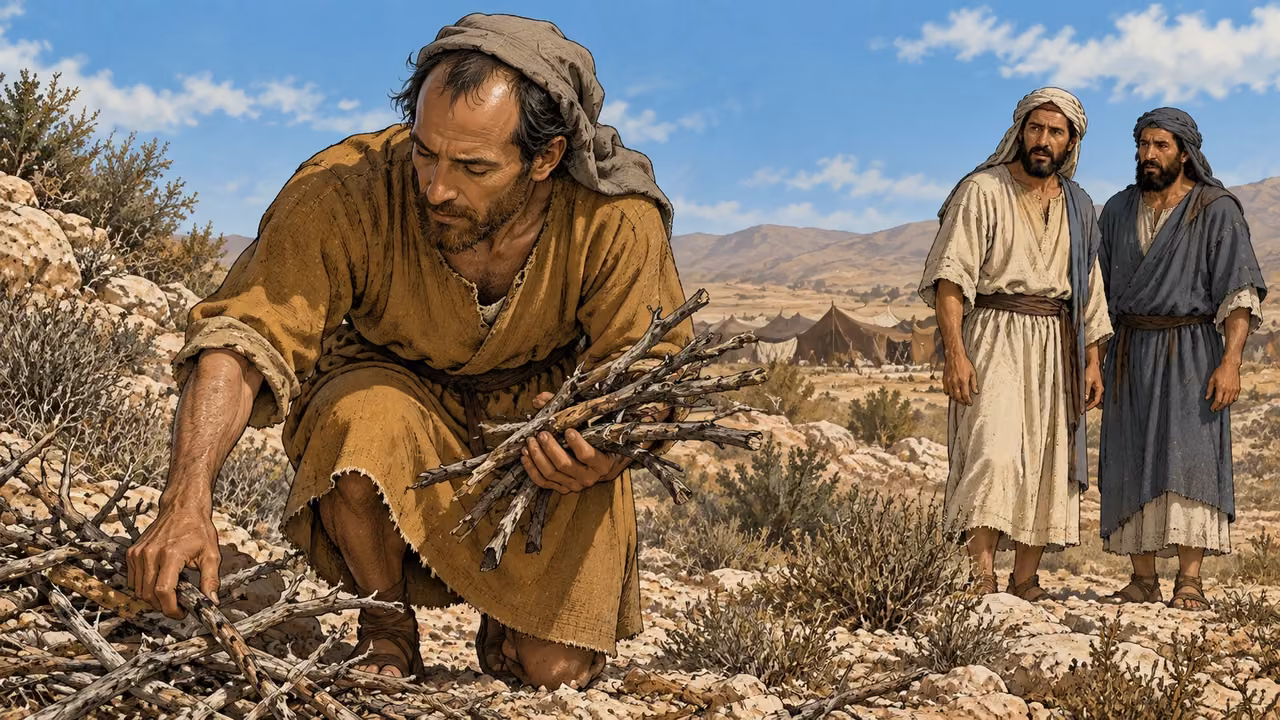 Gathering wood on the Sabbath