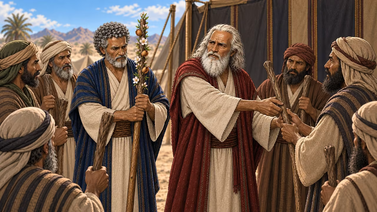Each man takes his staff