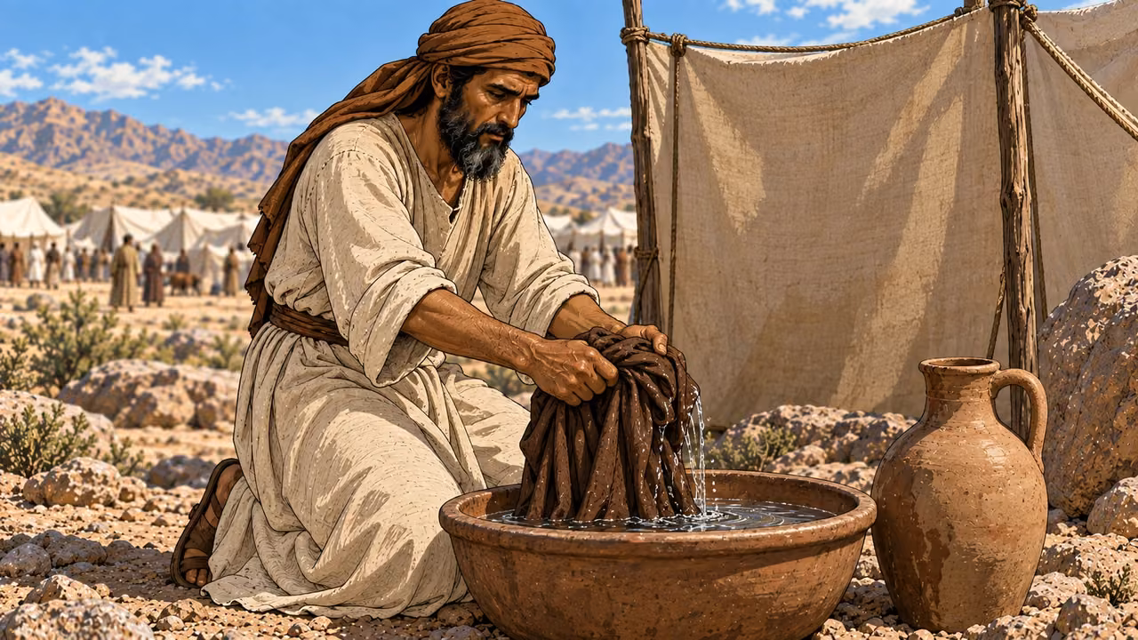 The attendant washes