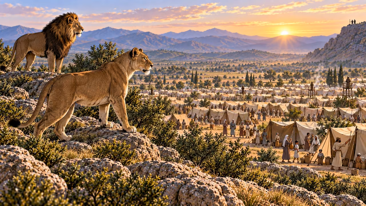 Like a lion rising