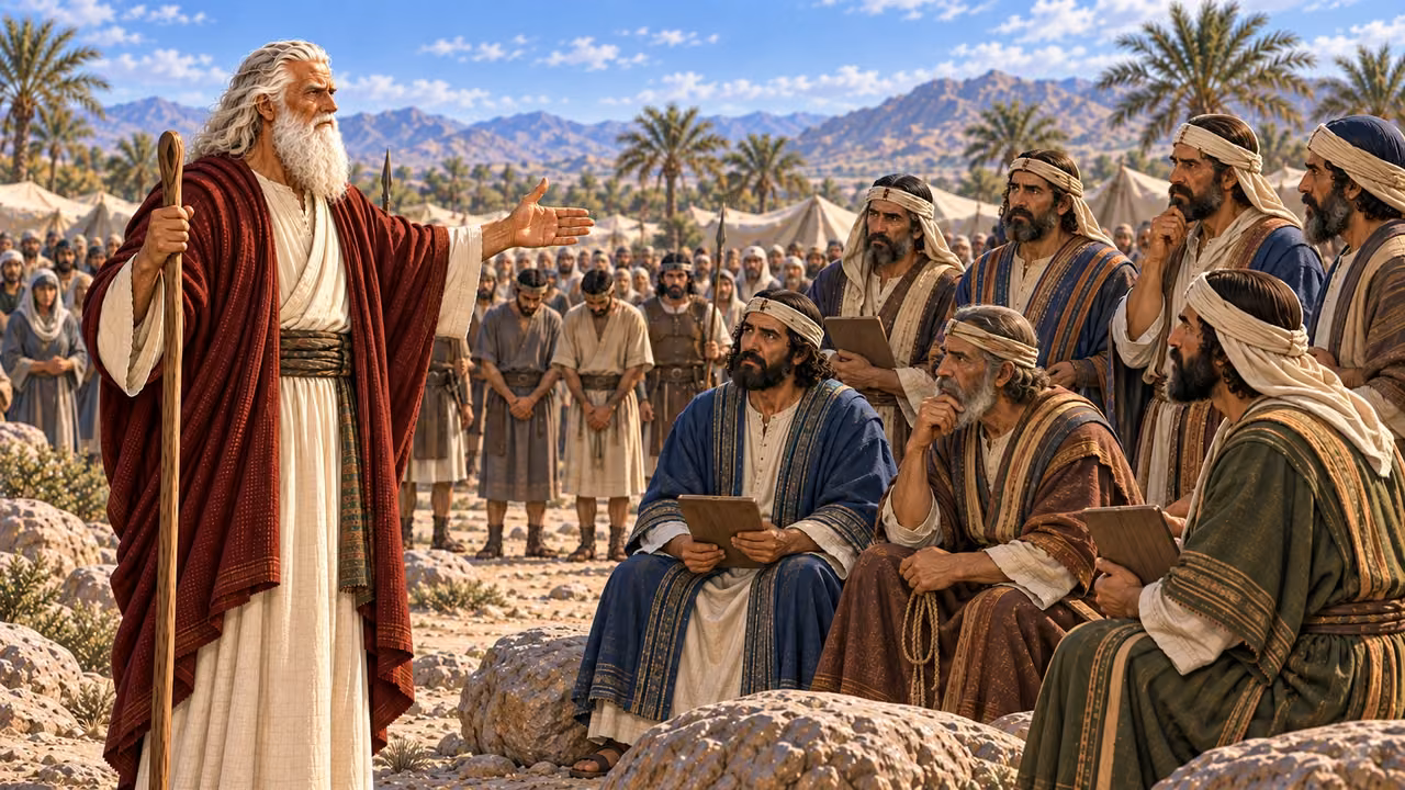 Moses commands the judges
