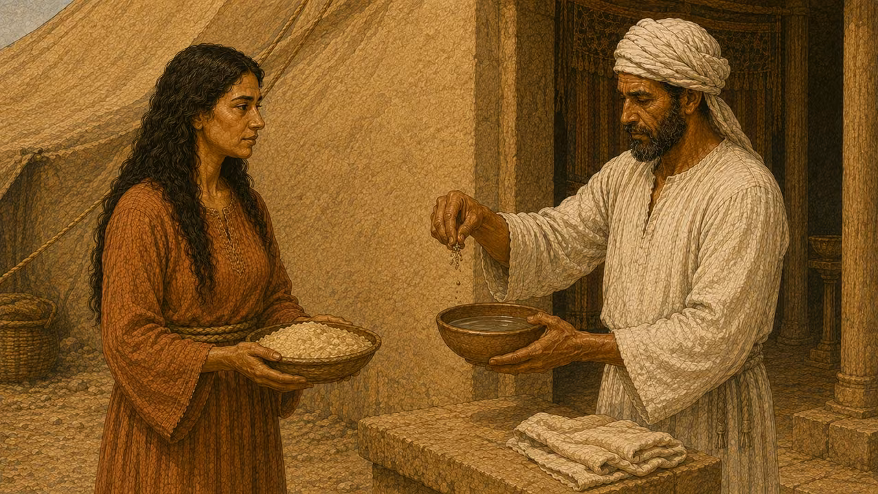 Water, dust and the offering