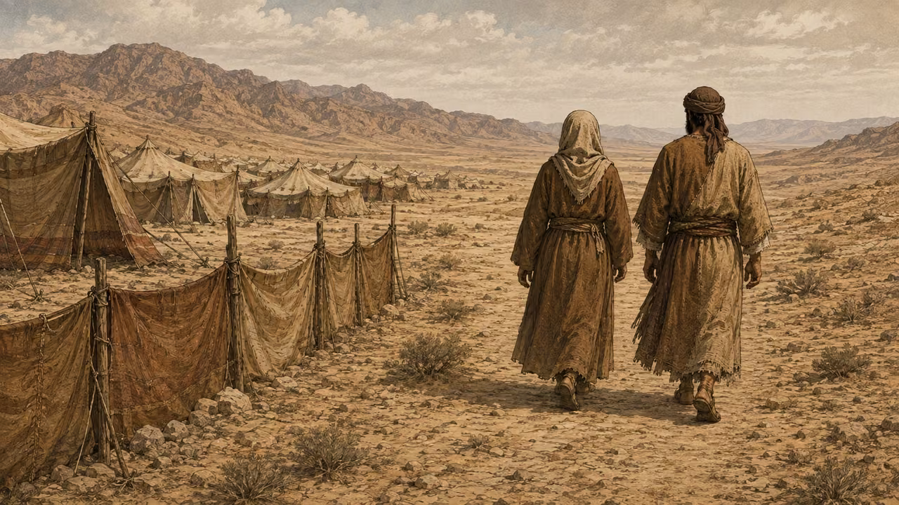 Outside the camp