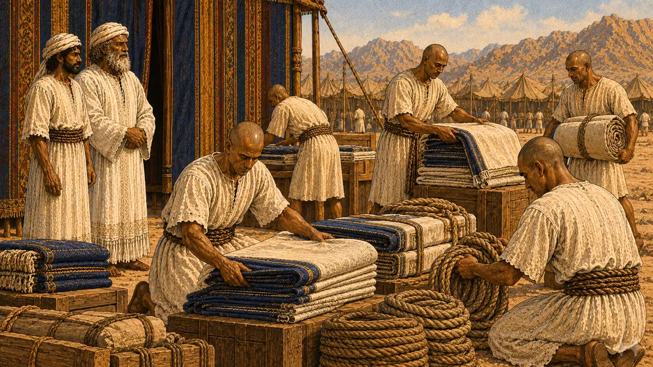 The Levites begin their service