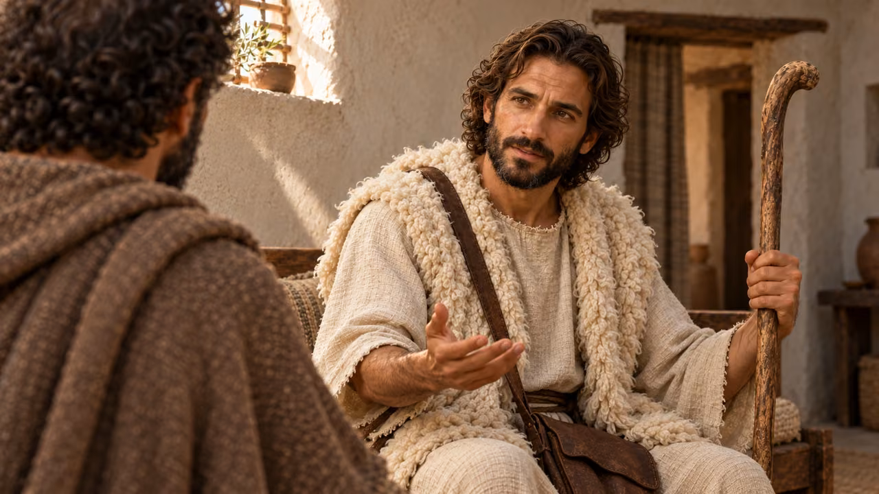 The shepherd replies to attentive Hermas about walking in truth.