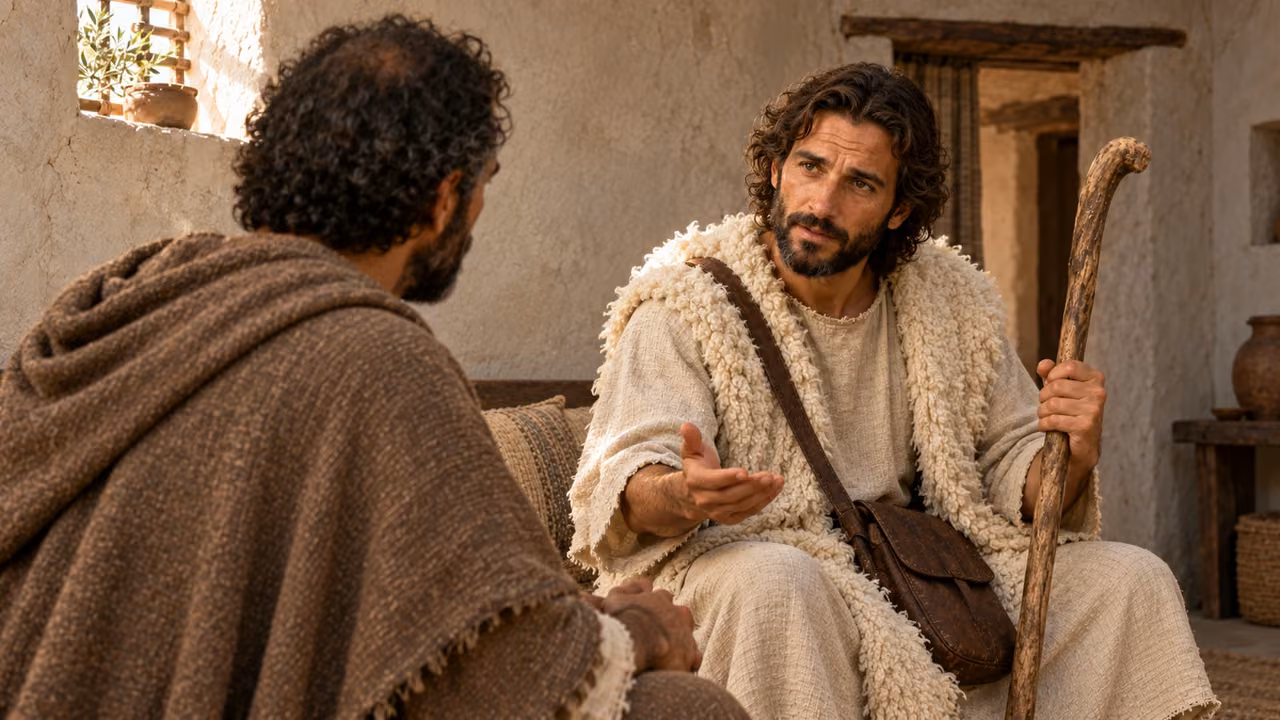 The shepherd explains repentance as great understanding to attentive Hermas.