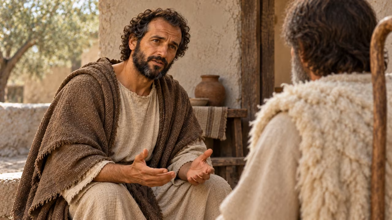 Hermas asks the hypothetical marriage question, without a depicted death, funeral or wedding.