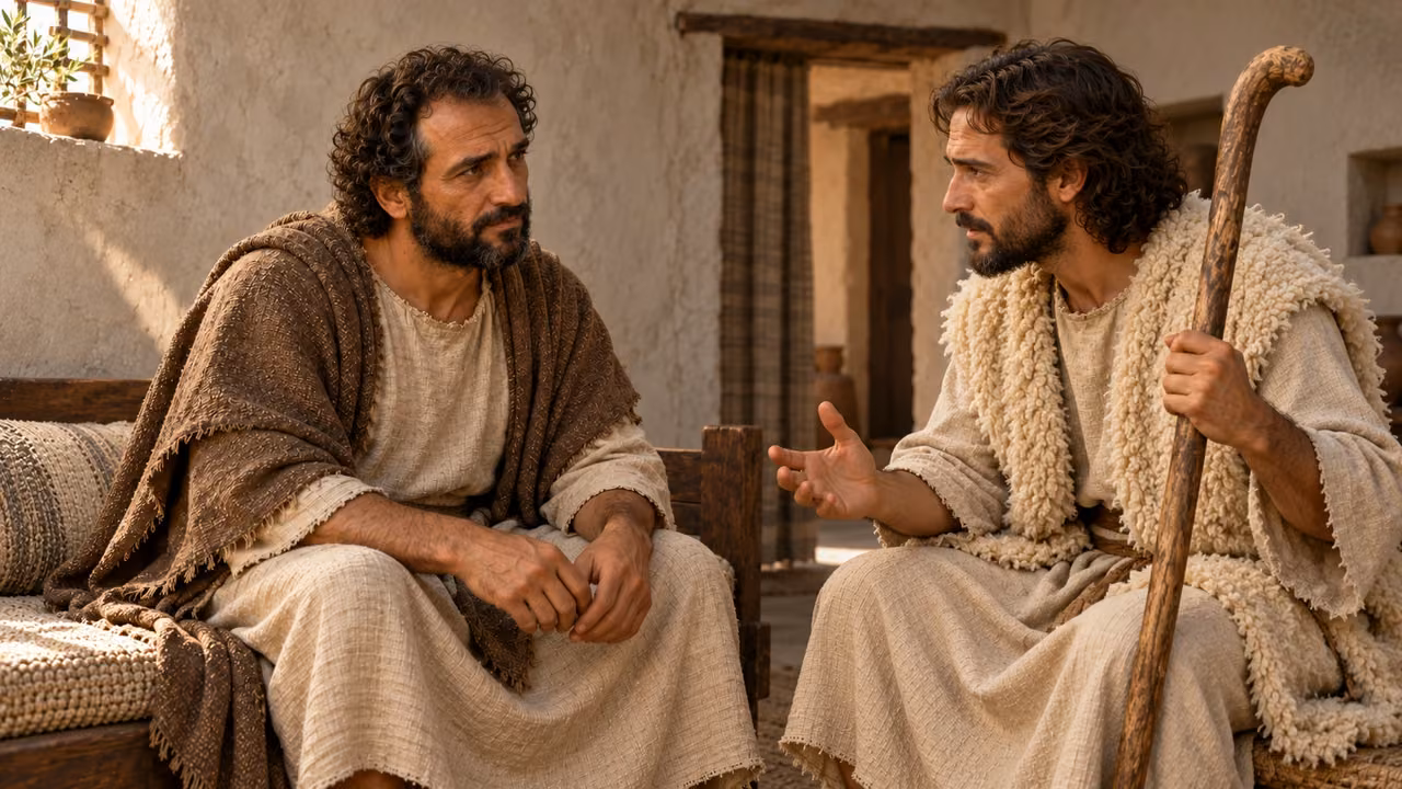 Hermas listens to the explanation of fear in relation to doing good and avoiding evil.