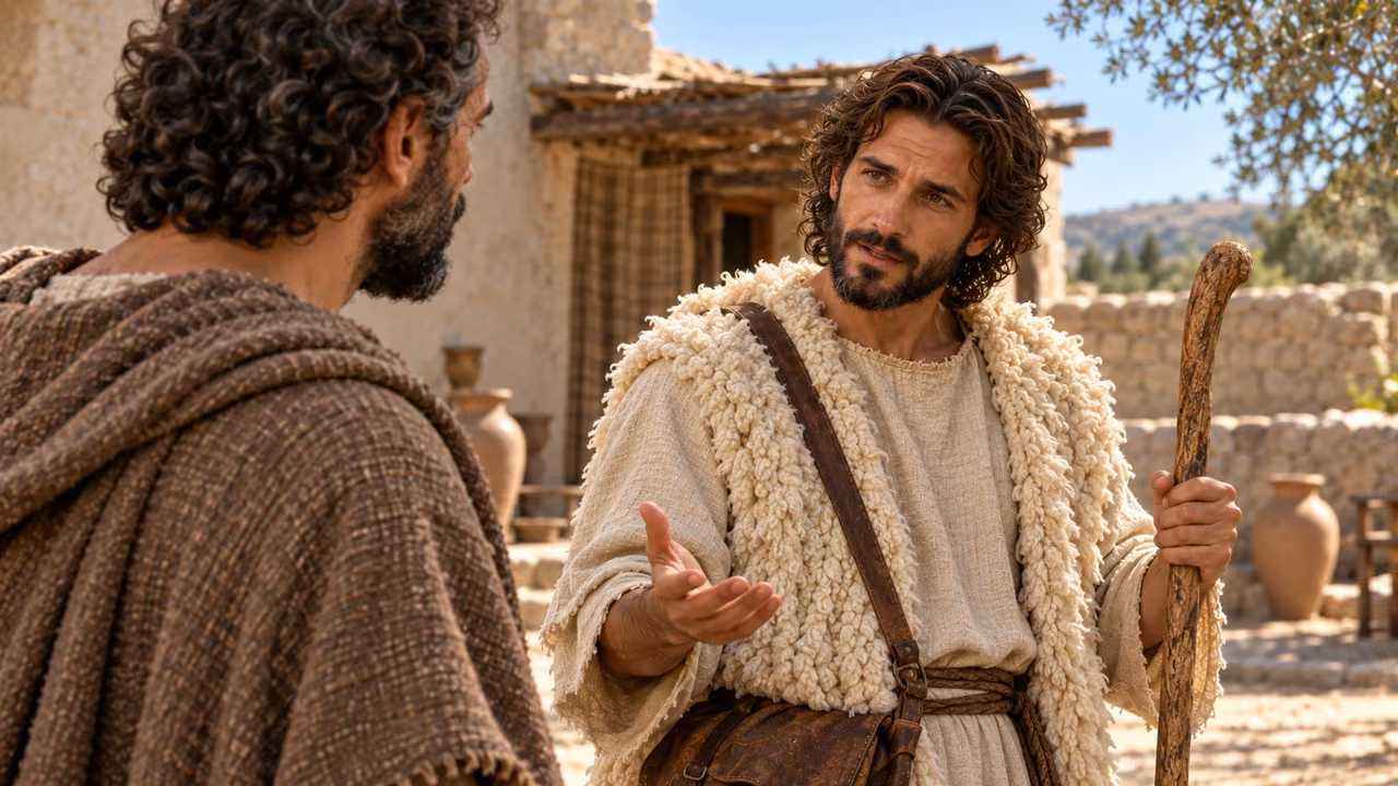 The shepherd turns to the warning about the earthly spirit.