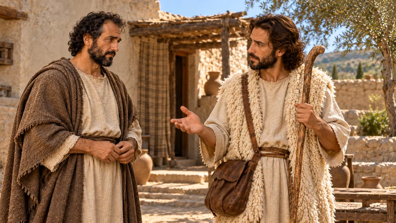The shepherd concludes by contrasting the two kinds of spirit.