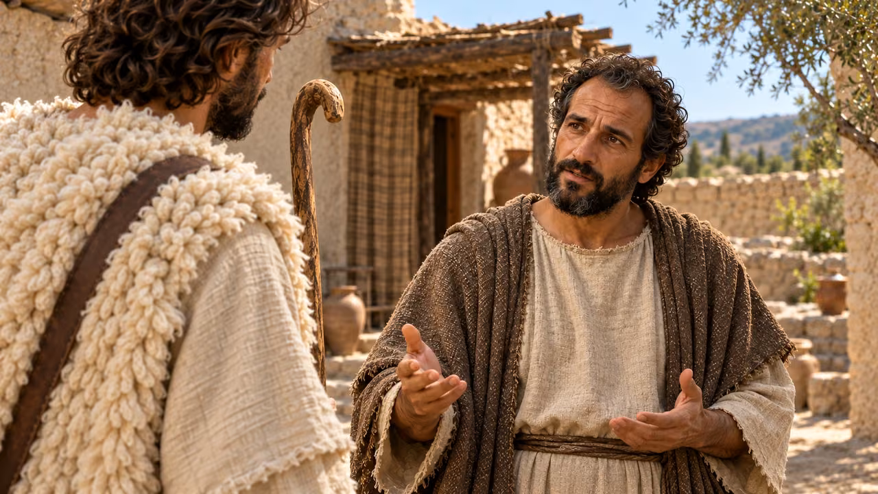 Hermas asks how to distinguish a prophet from a false prophet.