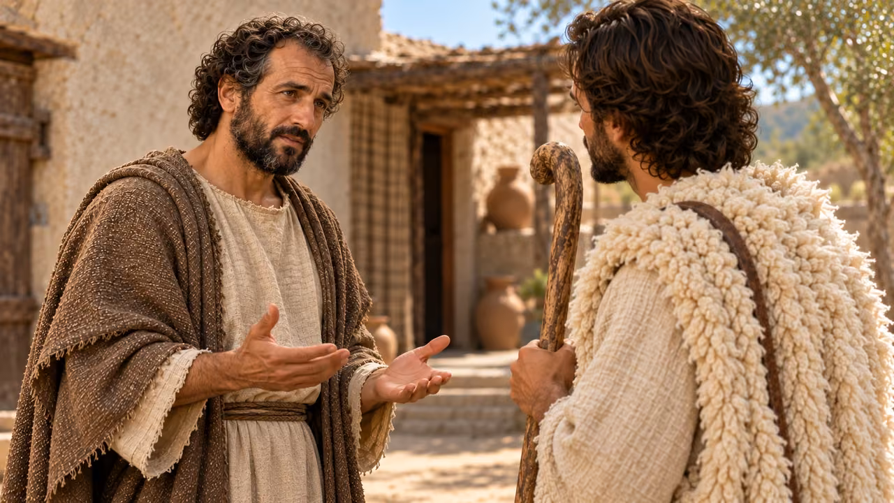 Hermas asks the shepherd to hear a few words.