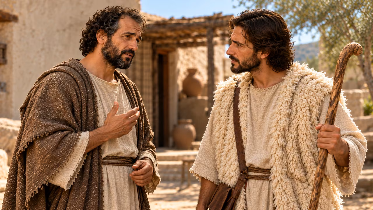 Hermas describes the desire for strength and his concern about the devil.
