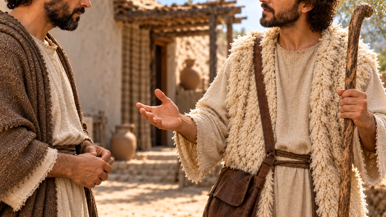 The shepherd begins an assurance that ends unfinished in the supplied source.