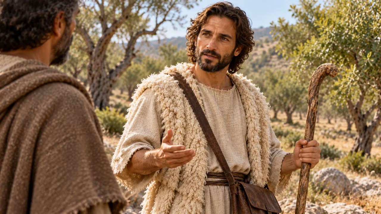The shepherd concludes the interpretation concerning service and reward.