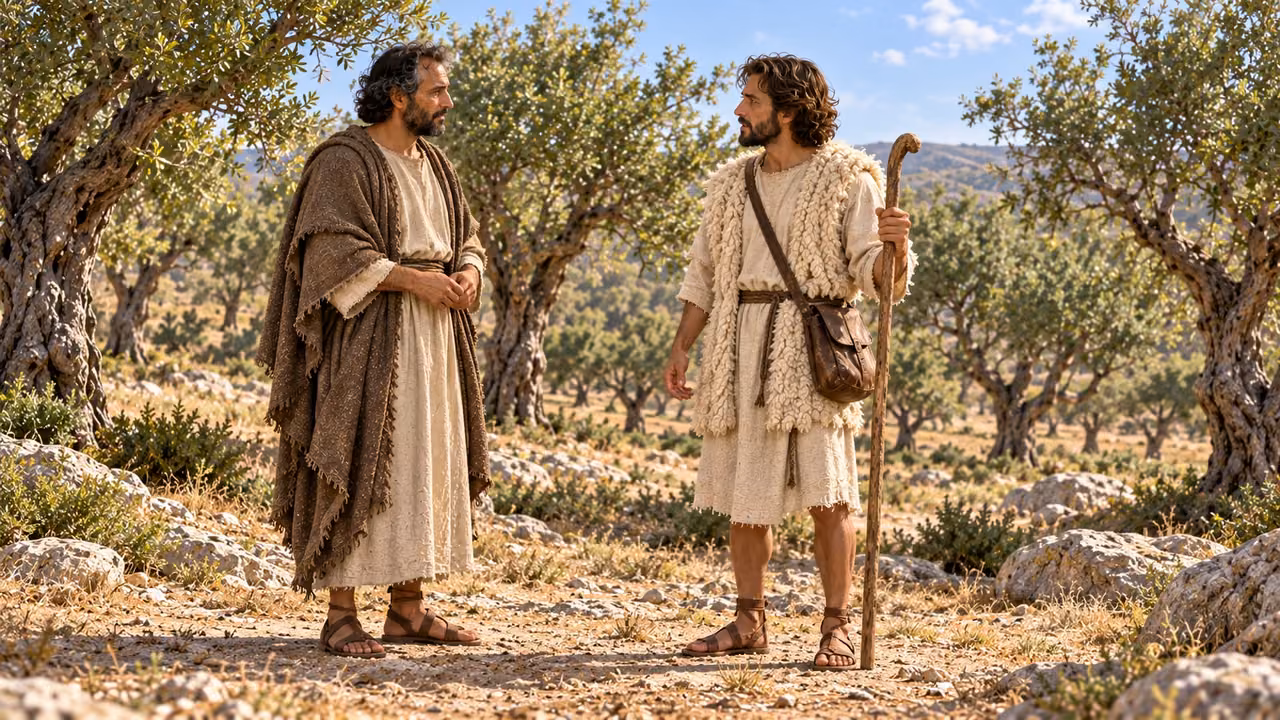 The shepherd answers about former ignorance and guarding flesh and spirit.