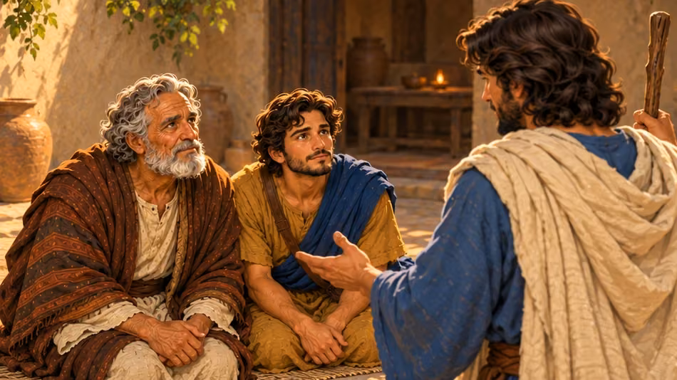 Raphael explains that they had been seeing a vision.