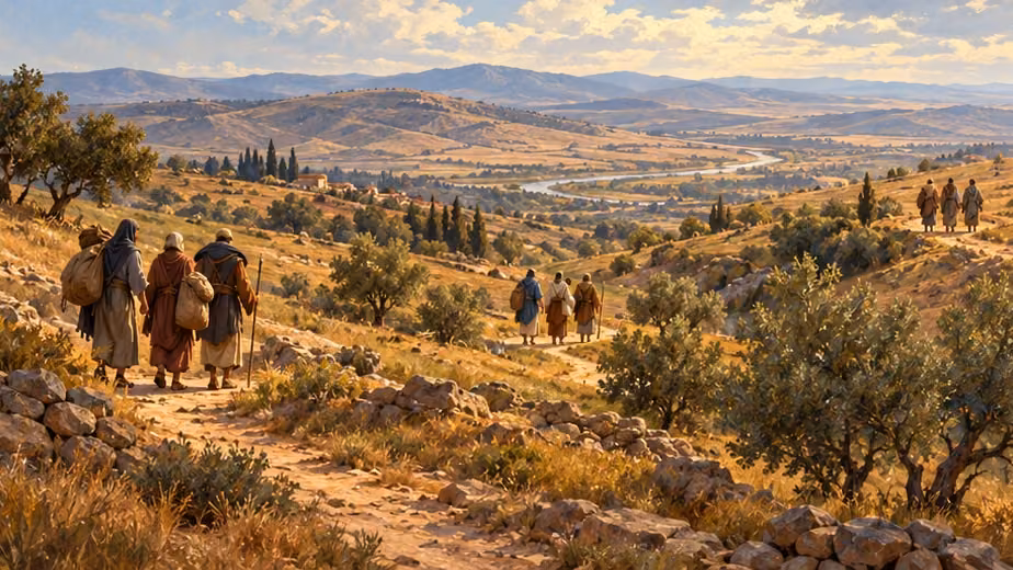 Dispersed travelers provide a poetic image for the people scattered among the nations.